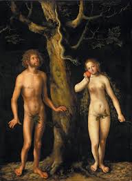 Adam and Eve in the garden of Eden