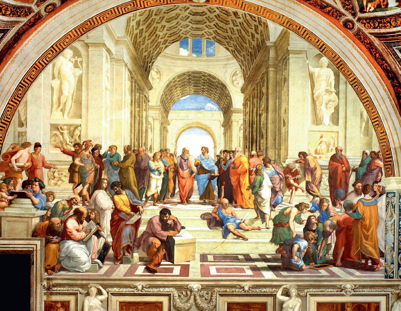 Rubens' painting, "The School of Athens"